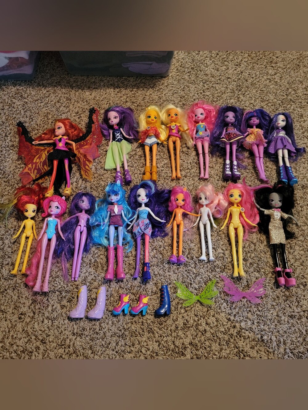 My Little Pony Equestria Girls Dolls Bundle Lot Set Twilight Sparkle Fluttershy